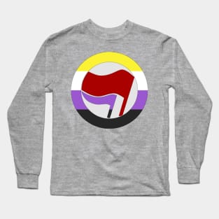 Nonbinary Antifascist Action Long Sleeve T-Shirt